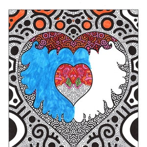 25 pages Full of Hearts | coloring pages (#51-75) | doodle2day | Instant download | Printable