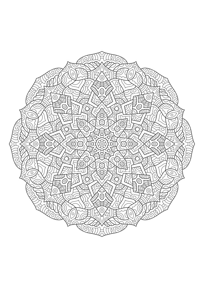 20 Pages With Intricate Mandalas | Coloring Pages (#1-20) | Doodle2day ...