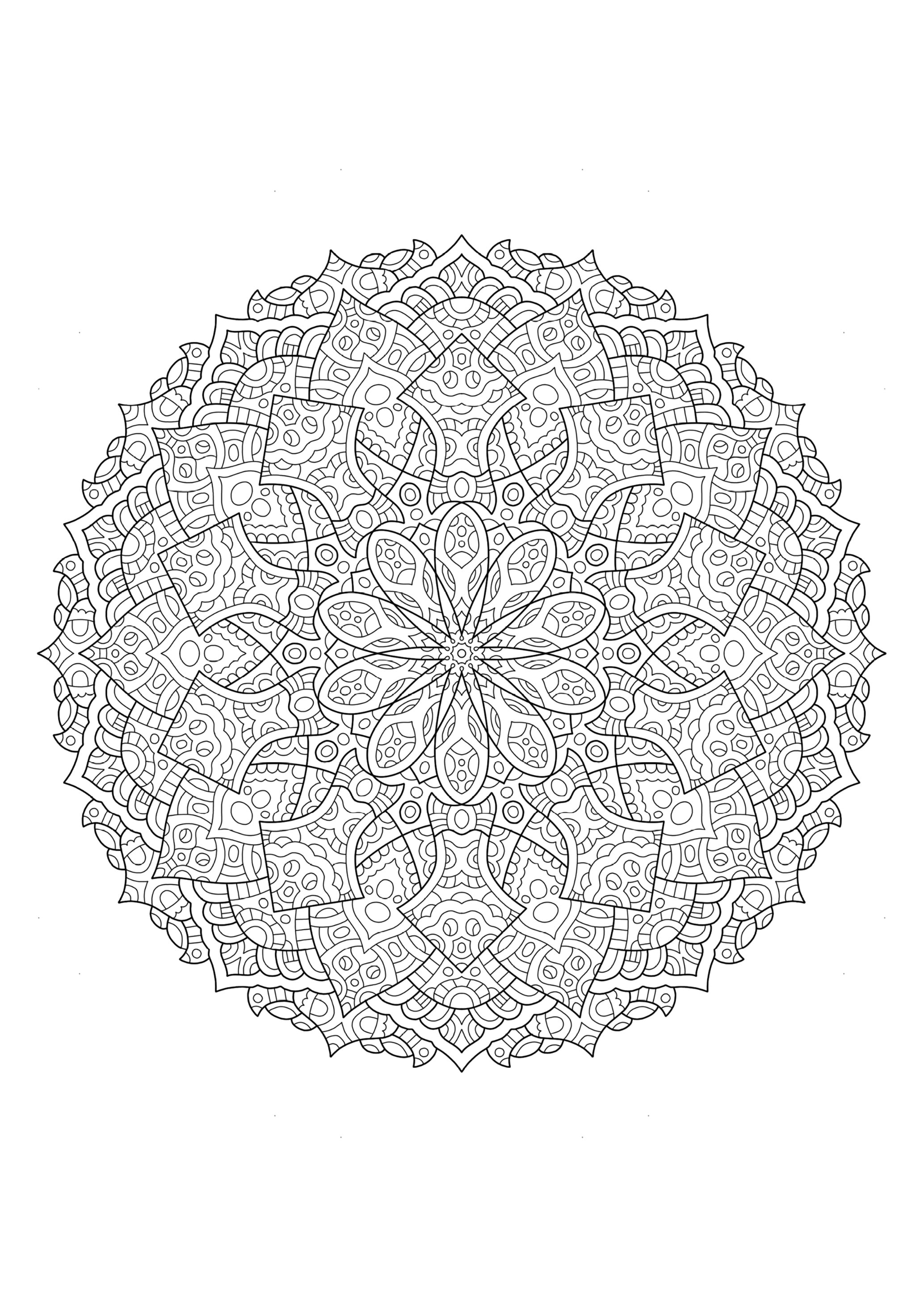 20 Pages With Intricate Mandalas | Coloring Pages (#1-20) | Doodle2day ...