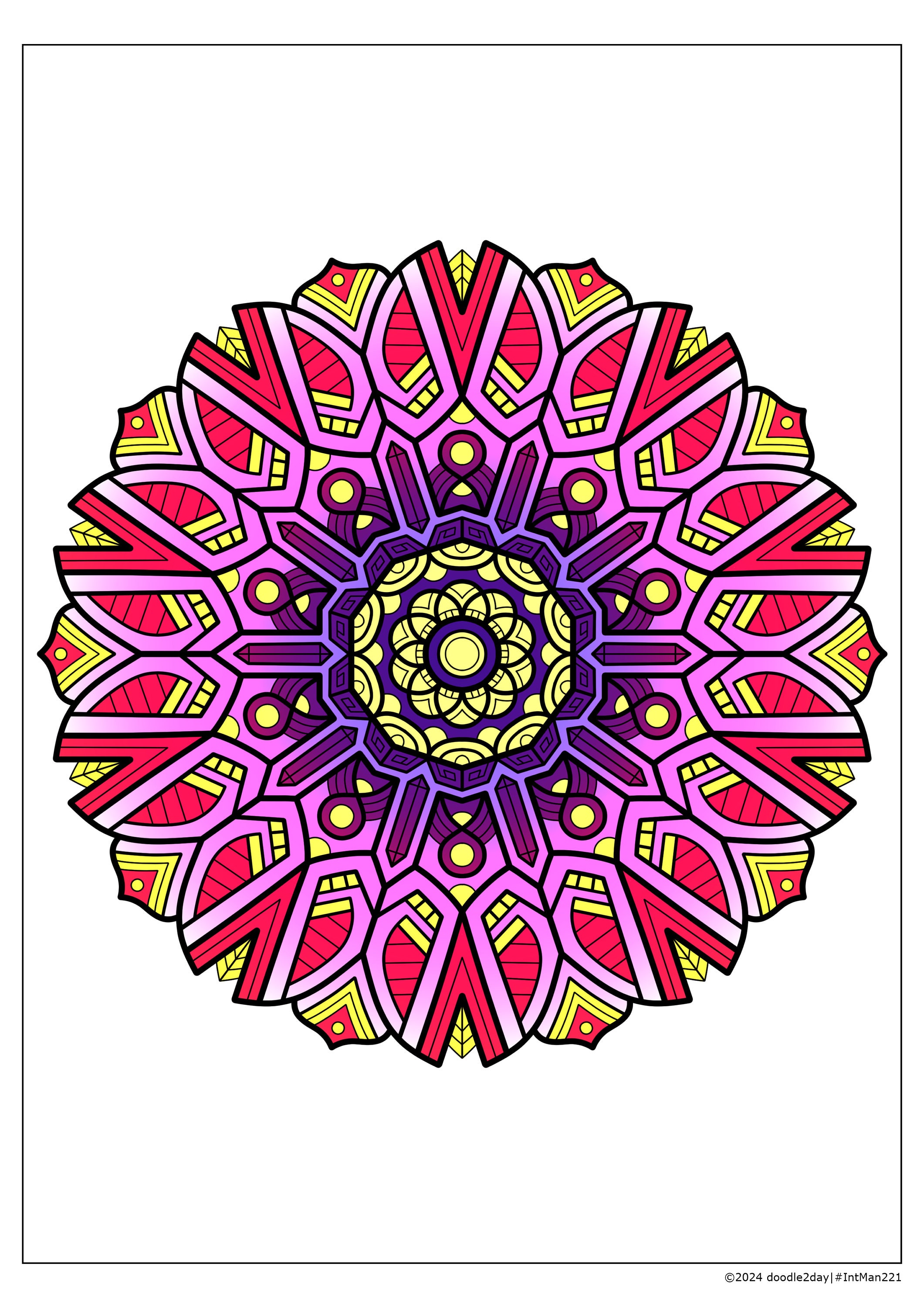 mandala様 Incredible Mandala - Very difficult Mandalas (for adults)