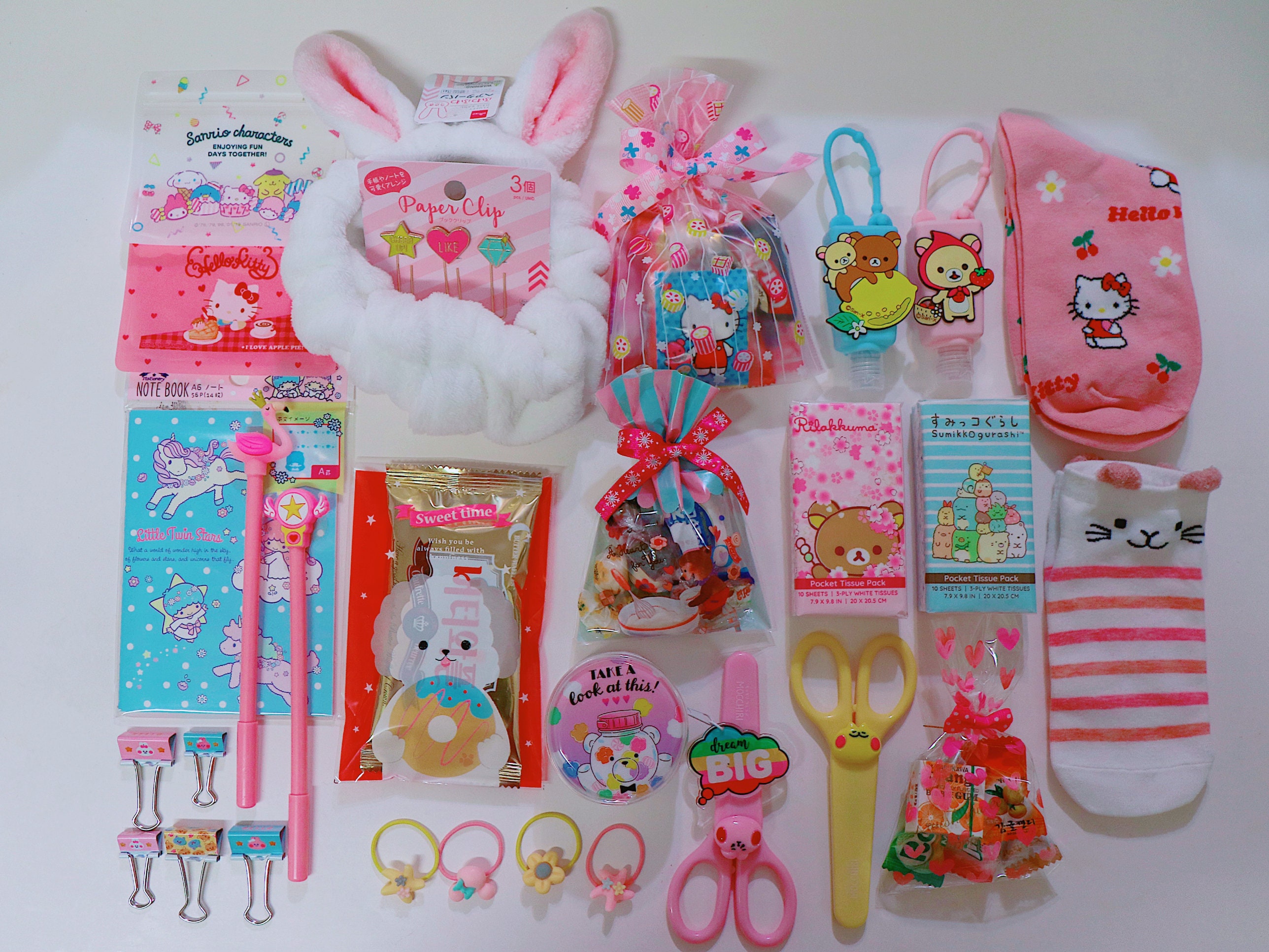 Kawaii Mignon Papeterie Fournitures de Bureau Scolaire, Boîte d'école,  Cadeau de Style Japonais Coréen pour Enfants, Filles, Étudiants Yummy Candy  Love Holidays -  France