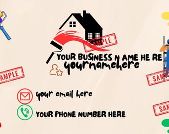 Painter Business Card Canva template