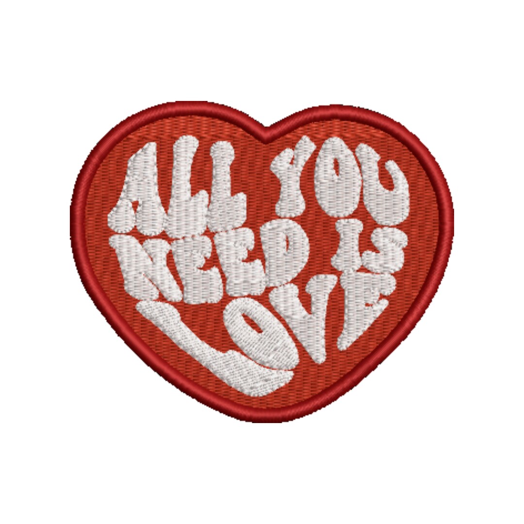 Heart Embroidery Designs Love Embroidery Design File Etsy