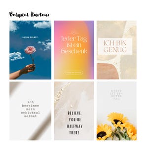 Personalisierte Affirmationskarten | Ich gestalte deine Affirmationskarten nach deinen Wünschen | A6 | stabiles Kartonpapier