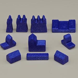 Custom Color Player Pieces for Catan Base and Seafarers, Cities Knights Expansions - 6th Edition