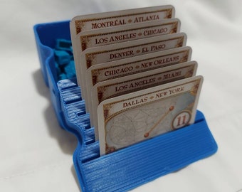 Player Tray for Ticket to Ride and many expansions - Holds Your Pieces and Destination Tickets