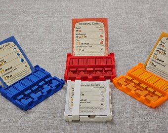 Player Tray for Catan - Securely Stores Your Settlements, Cities, Roads, and Building Costs Card for Catan 4th and 5th Edition Only