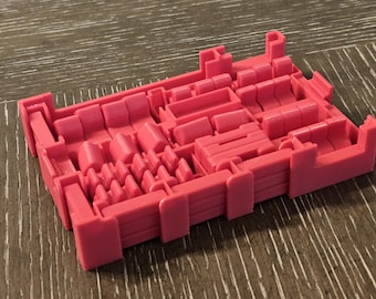 Custom Color Player Tray for Catan 6e, Seafarers, Cities & Knights, with optional Player pieces for Catan 6th Edition Only