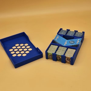 Muntenlade voor Catan-handelaren en barbaren en uitbreidingen. Met deksel.