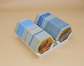 Hexes Organizer for Catan Board Game, Expansions, and 6 Player Extensions, Seafarers, Cities Knights, Traders Barbarians, Explorers Pirates