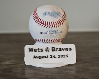 Personalized Baseball Display Stand - 3D Printed