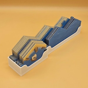 Frame Pieces Holder for Catan, Seafarers, Traders Barbarians, Explorers Pirates and their Extensions.