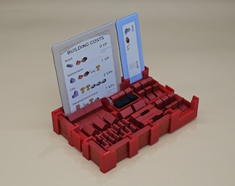 Player Trays for Catan 6e, Cities & Knights, Seafarers, + 6 Player Extension-Optional Organizer toFit 6 Catan Boxes into 1, 6th Edition Only