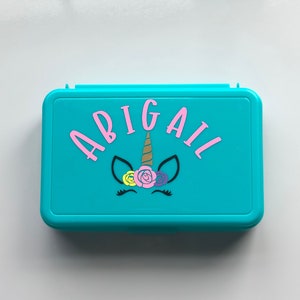 Pencil Box, Kids pencil case, travel case, back to school supplies, girls pencil case, boys pencil box, personalized plastic case,crayon box