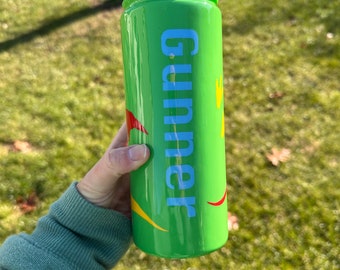 dinosaur water bottle, custom sports bottle, tumbler with name, birthday gift for son,  hydro sport bottle, dinosaur gifts for boys