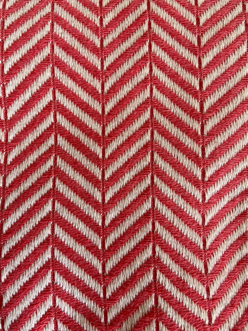 Zigzag Design Coral Sofa Throw Soft Cotton Sofa Throw Soft Etsy UK