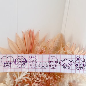 BT21 Baby Decal Set VER 2 - BTS Bangtan Vinyl for Car, Laptop, Phone, Bottle (Koya RJ Shooky Mang Unmasked Revealed Chimmy Tata Cooky)