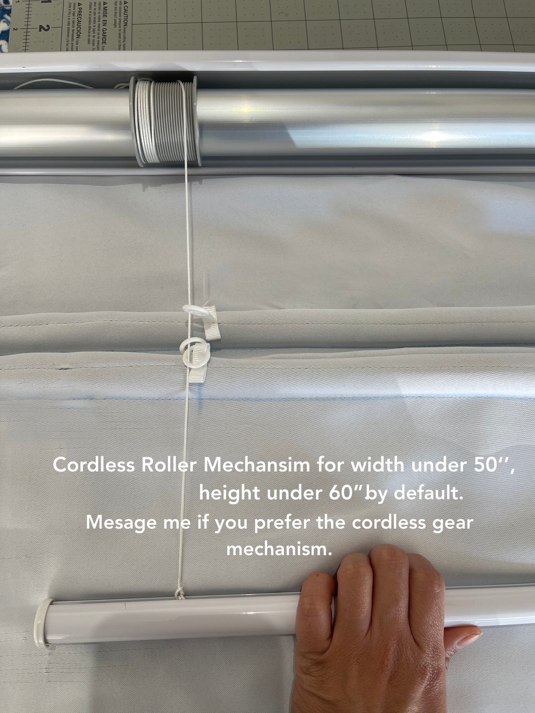 Cordless Roman Shade Cordless Spring Mechanism Baby Proof Etsy