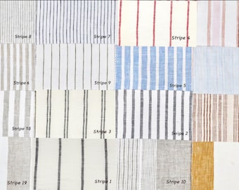 Pure Linen Fabric Swatches: Curtain & Roman Shade Material