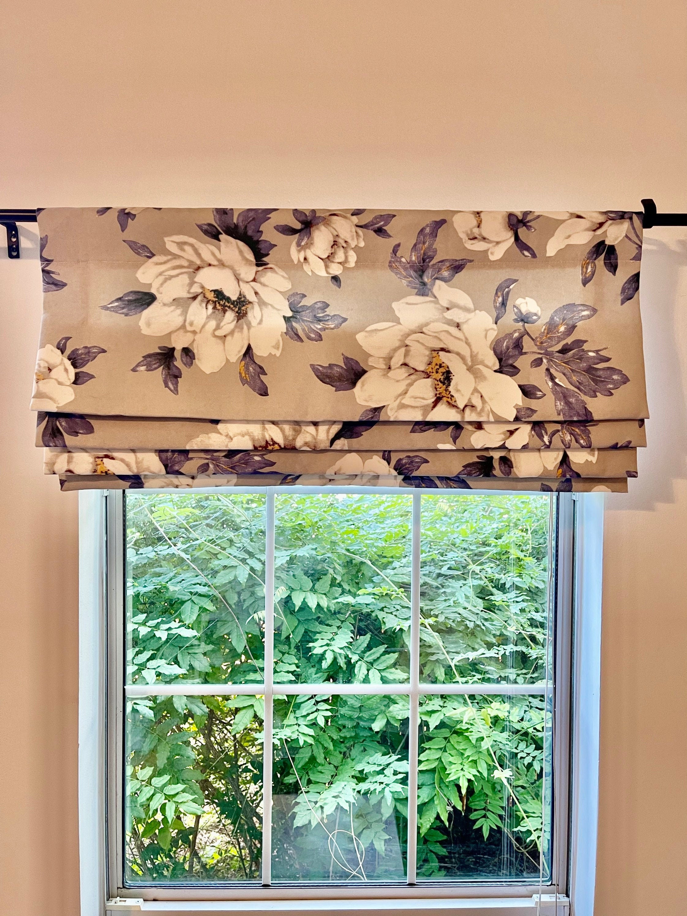 Faux Roman Shades Fake Roman Shades Custom Fabric Valance Etsy