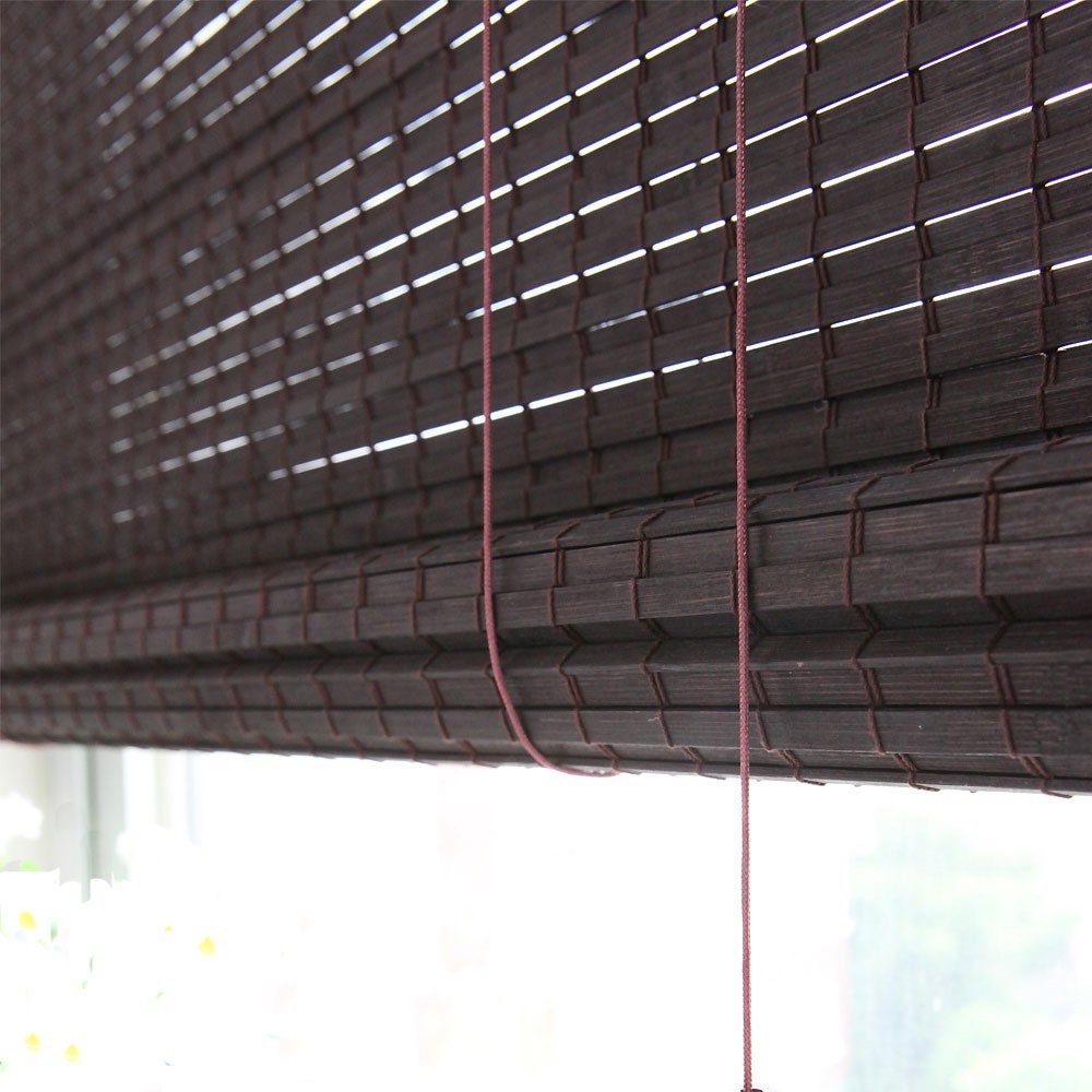 Bamboo Roman Shades, Thicker Bamboo Stick, Natural Durable Window Treatment, Modern Designer Shades, Made to order