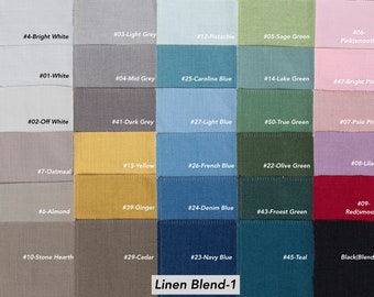 Fabric Swatches, Roman Shades Fabric Swatches, Linen Curtain and Beddings, Striped Linen,Trim and Ribbon Colors