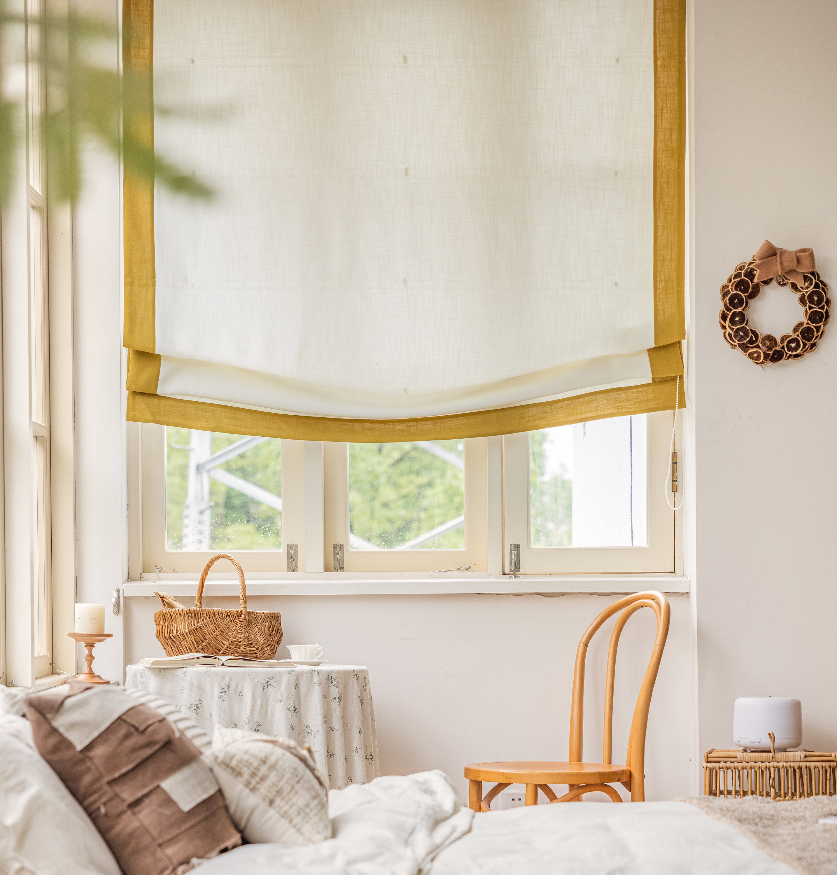 roman blinds kitchen