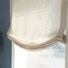 Pure Linen Custom Relaxed Roman Shades, 100% Linen Light Weight Fabric Blinds, Linen Window Treatment, Modern Designer Shades, Made to order 