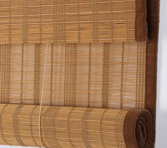 Persianas enrollables de bambú para exterior de tamaño personalizado