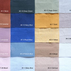 Gardinpanel i blekt linne: Europeiskt lin, anpassad storlek bild 7