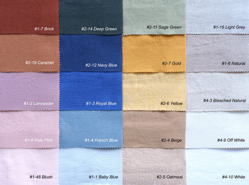 Gardinpanel i blekt linne: Europeiskt lin, anpassad storlek bild 7