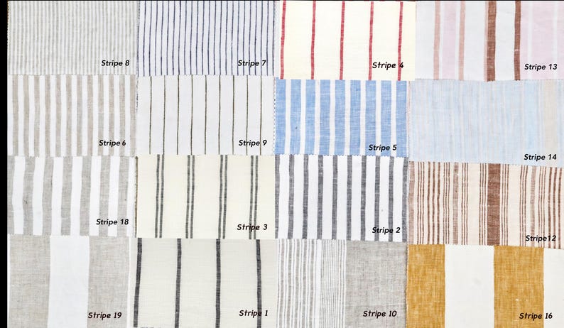 Muestras de tela de lino puro de 170-200 g/m² - Cortinas, ropa de cama y estores romanos imagen 2