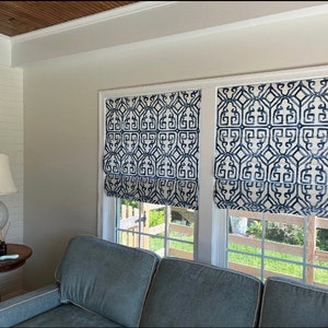 Custom Roman Shades and Curtains, Fabric by Your Choice, Handmade Window Treatment, Made to order image 5