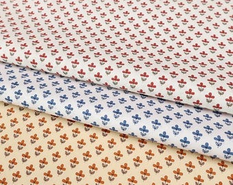 Tela floral roja, tela para cortinas de café, cortinas romanas, almohadas, forros de bambú.