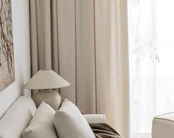 Gardinpaneler i linneblandning: Beställningsvara, designerlook
