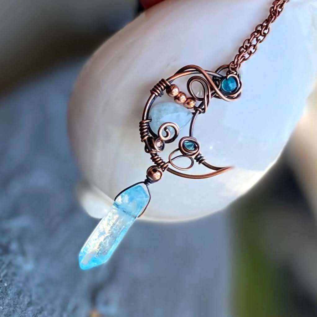 Crystal Moon Necklace Crystal Moon Necklace