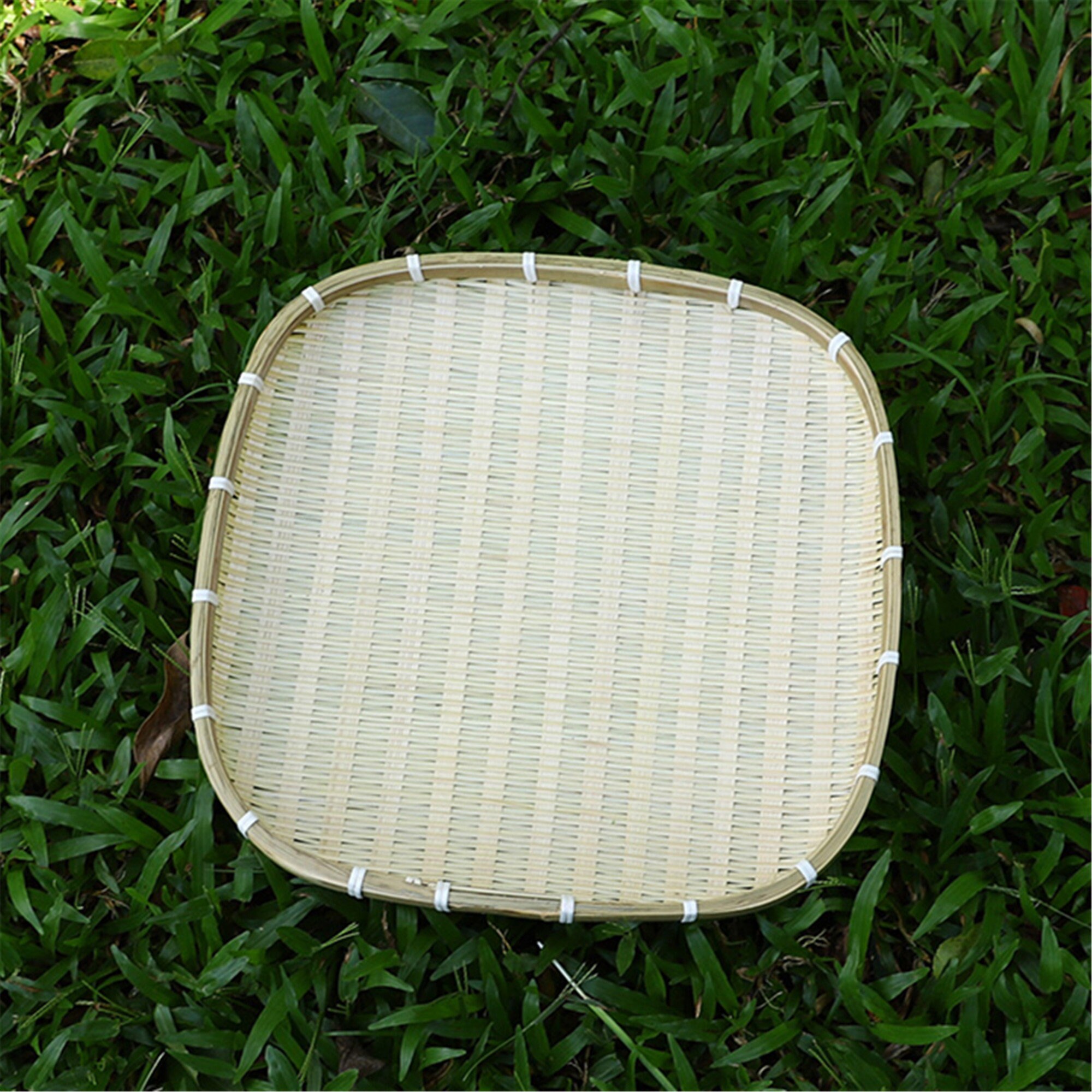 Cesta de almacenamiento tejida a mano cesta de paja bambú | Etsy