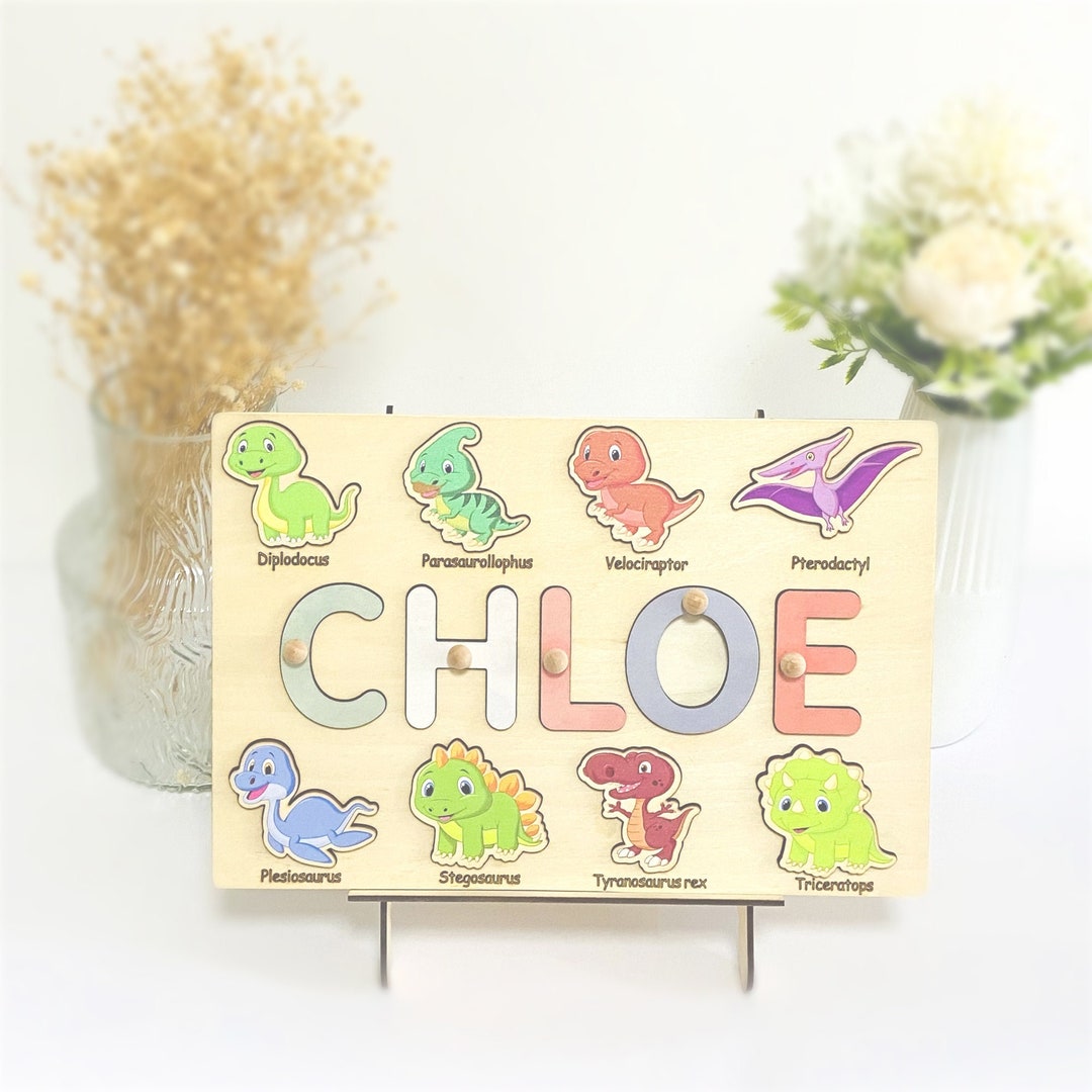 Personalized Puzzle Board With Animal Name,custom Toys Board,birthday