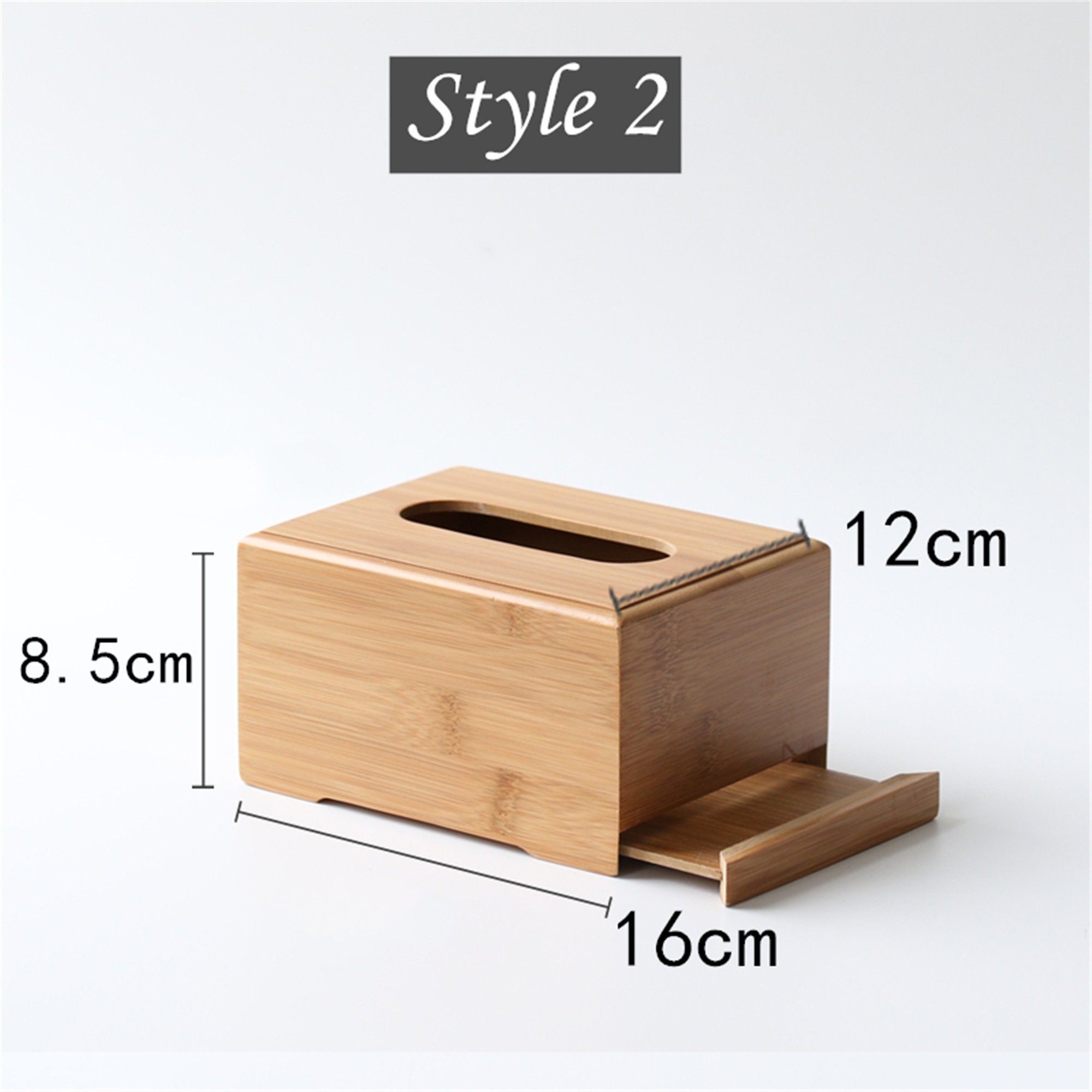 Bamboo Wood Tissue Box Bamboo Tissue Holder Housewarming Decor Etsy