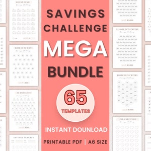 Savings Challenge Bundle 26 Weeks Savings Challenge 3k Savings Challenge 8k Savings Challenge 1k Savings Challenge 5,000 Savings Challenge