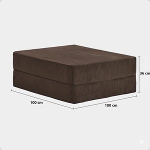 Sofá modular de pana para suelo/Sofá versátil para salón/Sillón con otomana/Fundas lavables/Tumbona baja para salón ONLY Ottoman