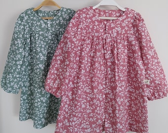 Baby Mädchen Kleid Musselin Bio-Baumwolle, Langarm