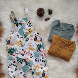 Cotton Baby Rompers, Spring/Summer Rompers, Animal Figure Baby/Kids Gardening Rompers, Organic Cotton Baby and Kids Clothes