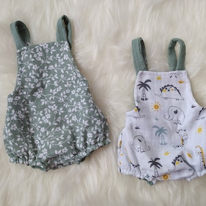 Newborn Girls Boys Summer Romper, Organic Cotton Double Sided Baby Rompers, Baby Jumpsuit, Summer Overalls