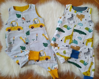 Organic Cotton Baby Sleeping Bag: Reversible Muslin Sleep Sack