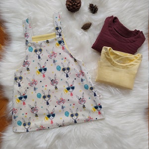 Spring/Summer Baby Dress, Easter Bunny Baby/Kids Dress, Cotton Baby Dress, Boho Girl Clothes, Organic Cotton Baby and Kids Clothes
