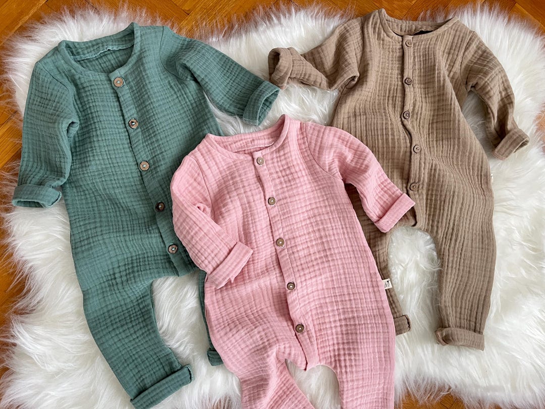 Skyler Organic muslin romper