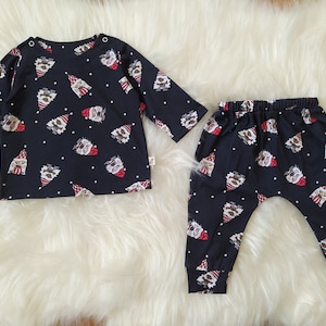 Christmas Baby Outfit, Tracksuit, Cotton Top And Trouser Set, Kids Organic Cotton Jersey Set, Boy Girl Clothes, Child Gift, Christmas Gift