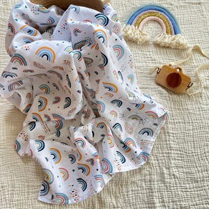 Muslin Baby Blanket,Multi-Purpose Muslin Swaddle, Lightweigt Breathable Baby Towel, Cover or Wrap, Animal Print Baby Blanket, Newborn Gift