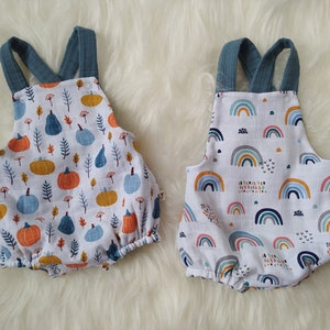 Summer Baby Romper, Double Sided Baby Rompers, Newborn Girls Boys Baby Jumpsuit, Organic Cotton Baby Romper